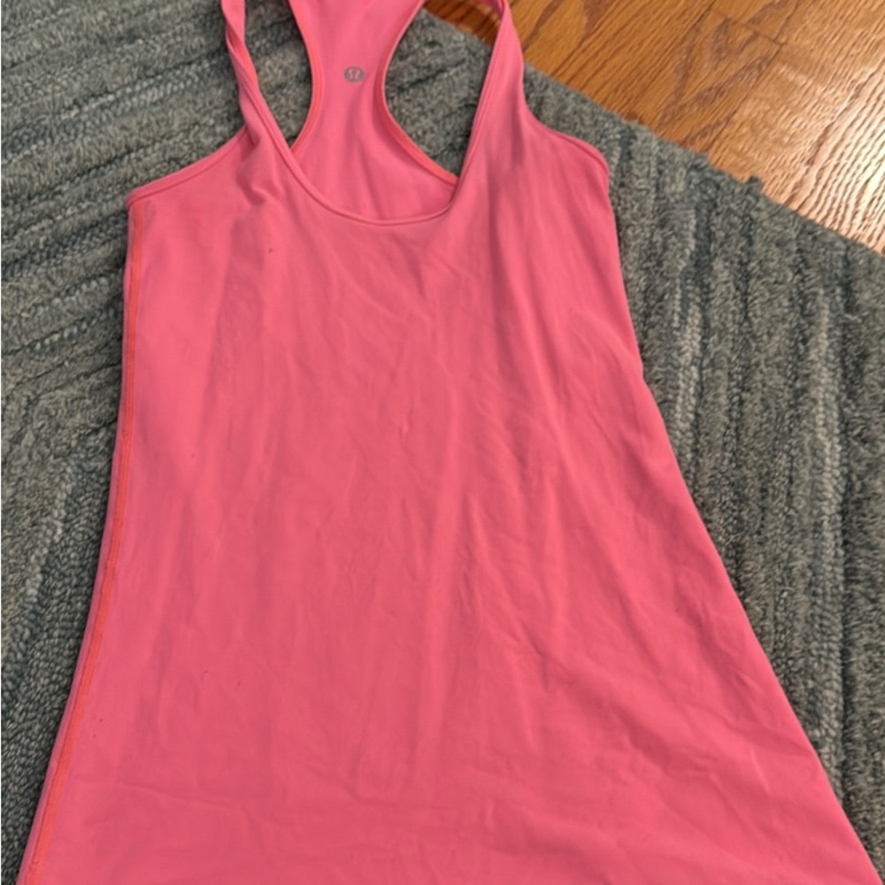 Lululemon Athletica Pink Sleeveless Fitted Tank Top